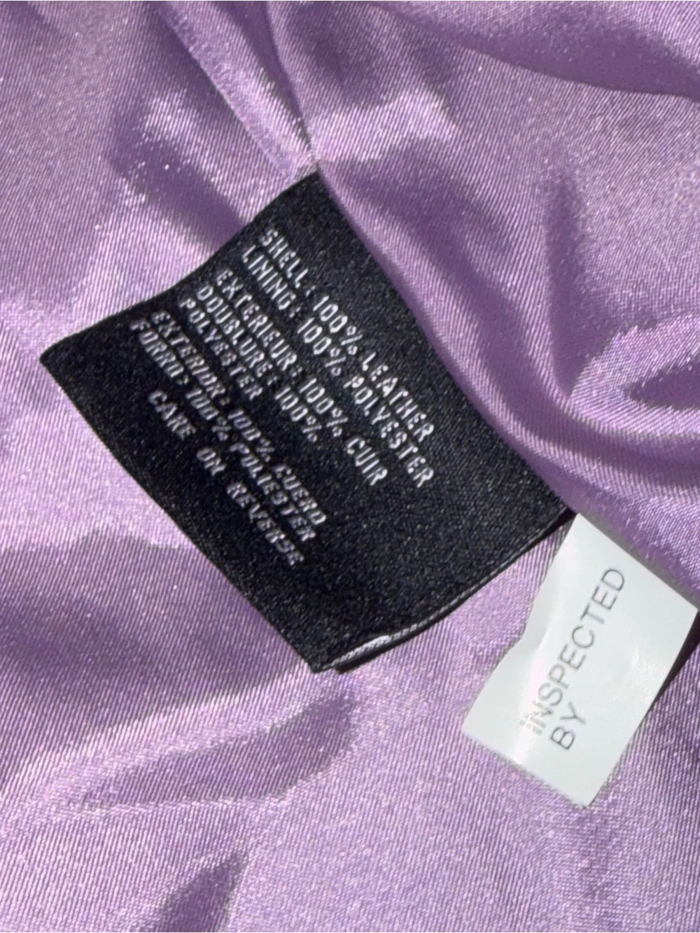 Vintage Y2K Lavender Snap-Front Suede Jacket Size L